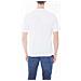 T-shirt Uomo Bianca Con Badge Logo - Foto miniatura 3