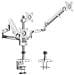 Bp0090 Supporto Da Tavolo Per Tv A Schermo Piatto 68,6 Cm (27"") Morsa Argento - Foto miniatura 1