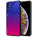 Cadorabo Custodia Compatibile Con Apple Iphone Xs Max In Viola - Rosso - Coperchio Protettivo Bicolore In Vetro Temperato E Silicone Tpu - Foto miniatura 1