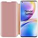 Custodia Compatibile Con Oneplus 8 Pro In Kunzit Rosa - Clear View Specchio Coperchio Protettivo Con Funzione Di Supporto Protezione A 360 Gradi - Foto miniatura 3