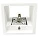 Applique In Gesso Quadrato Lampada Da Parete Luce A Doppia Emissione G9 E15 - Foto miniatura 2