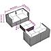 Set Divani Da Giardino 5 Pz Con Cuscini In Polyrattan Marrone - Foto miniatura 6
