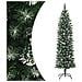 Albero Di Natale Artificiale Sottile Con Base 180 Cm Pvc - Foto miniatura 2