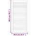 Ante con Design a Lamelle 2 pz 99,3x49,4 cm in Legno di Pino - Foto miniatura 2