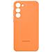 Cover Galaxy S23 Plus Soft-touch Originale Silicone Case Orange - Foto miniatura 6