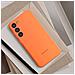 Cover Galaxy S23 Plus Soft-touch Originale Silicone Case Orange - Foto miniatura 2