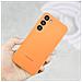 Cover Galaxy S23 Plus Soft-touch Originale Silicone Case Orange - Foto miniatura 5