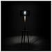 Lampada Da Terra Acrux - Arredo Design Illuminazione - Per Interni, Salotto, Soggiorno, Camera, Ufficio - Piantana, Pavimento - Nero In Legno, Tessuto - 40 X 40 X 135 Cm - Foto miniatura 5