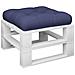 Cuscino Per Pallet Blu Marino 50x50x12 Cm In Tessuto - Foto miniatura 3