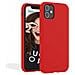 Cover Per Iphone 12 / 12 Pro Premium Silicone Microfibra, Rosso - Foto miniatura 1