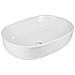 Lavabo Da Appoggio Ceramica Bianco Ovale Arredo Bagno Lavandino 60x40x15 Cm *** Finitura- : Lucido - Foto miniatura 1