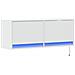 Mobile Tv A Parete Con Luci Led Bianco 100x31x35 Cm - Foto miniatura 3