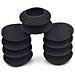 5 Paia Di Cuscinetti Auricolari Di Ricambio In Schiuma Morbida Per Cuffie, Dimensioni Multiple Black 48mm - Foto miniatura 3