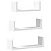 Mensole A Muro 3 Pz Bianche In Truciolato - Foto miniatura 2