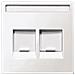 Merten Meg4564-0325 Bianco Placca Copripresa E Copri Interruttori - Foto miniatura 1