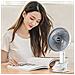 Ventilatore Portatile Da 5w, Con Batteria Ricaricabile, Rotazione Di 360° E Clip Di Presa. - Foto miniatura 6