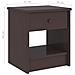 Lusso Casadino -  Comodino Marrone Scuro 35x30x40 Cm In Legno Massello Di Pino - Foto miniatura 6