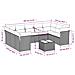Set Divano da Giardino 10 pz con Cuscini Beige in Polyrattan - Foto miniatura 3