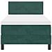 Letto con Rete a Molle e Materasso Verde Scuro Singolo Velluto - Foto miniatura 8