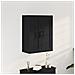 Mobile da parete  Nero Rovere 69,5x34x90 cm Legno ingegnerizzato - Foto miniatura 2