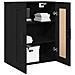 Mobile da parete  Nero Rovere 69,5x34x90 cm Legno ingegnerizzato - Foto miniatura 3