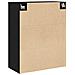 Mobile da parete  Nero Rovere 69,5x34x90 cm Legno ingegnerizzato - Foto miniatura 8