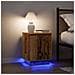 Comodini con Luci a LED 2 pz Legno Antico 38x34x50 cm - Foto miniatura 2