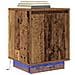 Comodini con Luci a LED 2 pz Legno Antico 38x34x50 cm - Foto miniatura 6