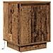 Comodini con Luci a LED 2 pz Legno Antico 38x34x50 cm - Foto miniatura 7