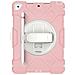 Custodia Per Ipad 9/8/7 10.2"" Armatura Con Supporto Girevole Rosa - Foto miniatura 1