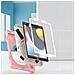 Custodia Per Ipad 9/8/7 10.2"" Armatura Con Supporto Girevole Rosa - Foto miniatura 4