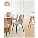 Set Di 4 Sedie Da Pranzo Tuscola Tessuto Beige - Foto miniatura 1