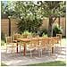 Set da Pranzo per Giardino 9 pcs Beige Poly Rattan - Foto miniatura 2