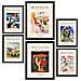 Set Di 6 Stampe Da Picasso E Matisse Alle Stampe Del Secolo Scorso Del Fauvismo E Del Surrealismo Per L'interior Design A3 & A4 Cornice Nera - Foto miniatura 1