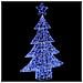 Albero di Natale con 100 LED Blu 120 cm Acrilico - Foto miniatura 3