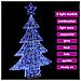 Albero di Natale con 100 LED Blu 120 cm Acrilico - Foto miniatura 7