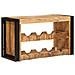 Portabottiglie 100 x 45 x 33 cm Legno di Mango Grezzo Massiccio - Foto miniatura 1