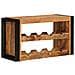 Portabottiglie 100 x 45 x 33 cm Legno di Mango Grezzo Massiccio - Foto miniatura 2