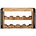 Portabottiglie 100 x 45 x 33 cm Legno di Mango Grezzo Massiccio - Foto miniatura 4