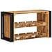 Portabottiglie 100 x 45 x 33 cm Legno di Mango Grezzo Massiccio - Foto miniatura 6