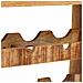 Portabottiglie 100 x 45 x 33 cm Legno di Mango Grezzo Massiccio - Foto miniatura 8