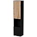 Mobile Espositore Botte - Vetrina 4 Ripiani, 39.9x29.8x180h Cm Nero Antracite - Foto miniatura 1