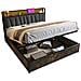 Letto In Metallo Con Illuminazione Led E Porte Usb Integrate, Design Moderno - Foto miniatura 1