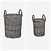 Cesto per Piante con archiviazione 2 pcs Grigio Rattan Kubu - Foto miniatura 4