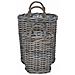 Cesto per Piante con archiviazione 2 pcs Grigio Rattan Kubu - Foto miniatura 5