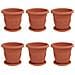 Vasi per Piante 6 pcs Rosso Mattone Ø 26 x 21.5 cm Plastica - Foto miniatura 1