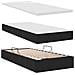 Letto con contenitore e LED con led Nero 90 x 190 cm Tessuto - Foto miniatura 9