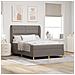 Letto con molle e materasso Grigio Scuro 90x190 cm Tessuto - Foto miniatura 2