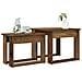 Set di Tavolini da Caffè 2 pcs Legno vecchio Legno multistrato - Foto miniatura 3