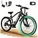 Bicicletta Elettrica 26 Pollici E-bike 250w Batteria 36v10ah Autononomia 25-50km Gt300 City Bike Nero - Foto miniatura 1